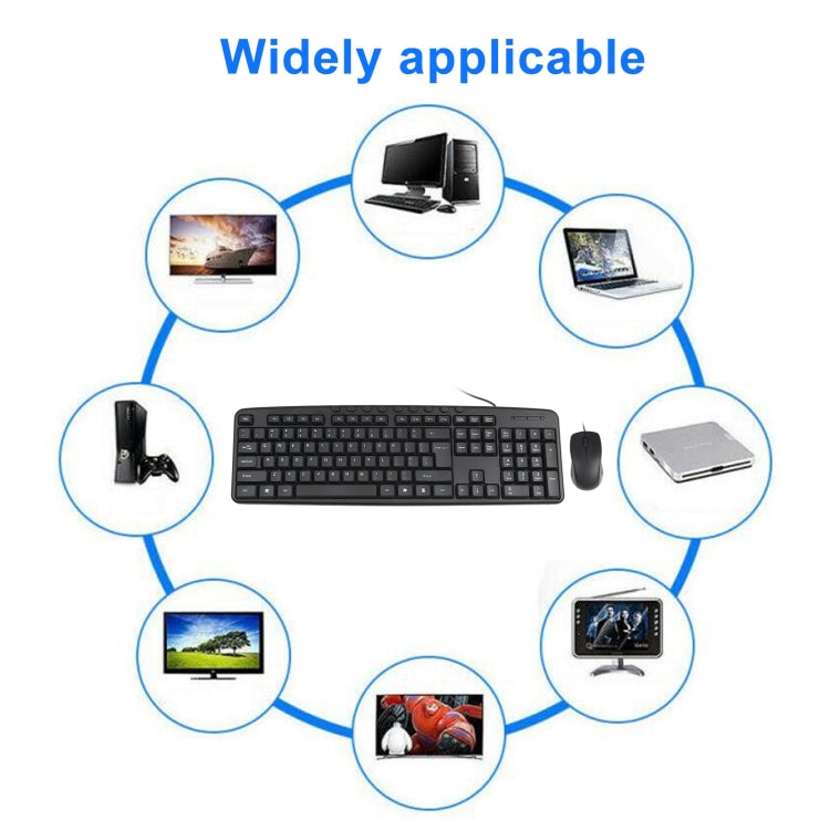 Set tastiera e mouse USB cablato KB-8377