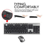 Set tastiera e mouse wireless impermeabile KB-6600 2,4 GHz