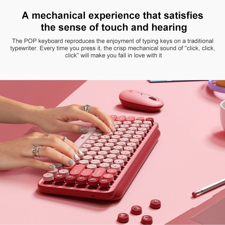 Tastiera meccanica Logitech POP KEYS Bluetooth con tasti rotondi - immagine 3