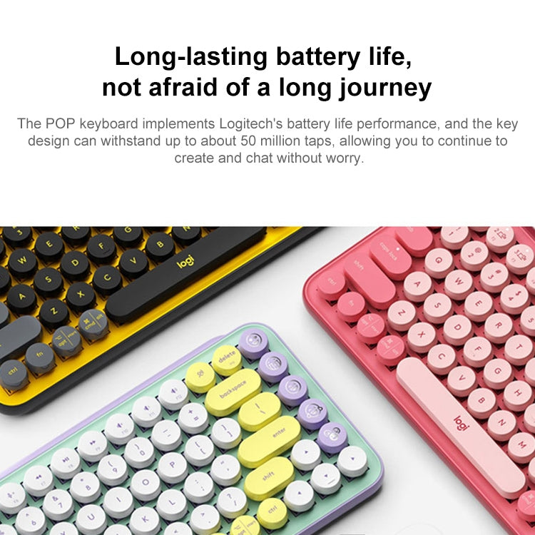 Tastiera meccanica Logitech POP KEYS Bluetooth con tasti rotondi - immagine 6