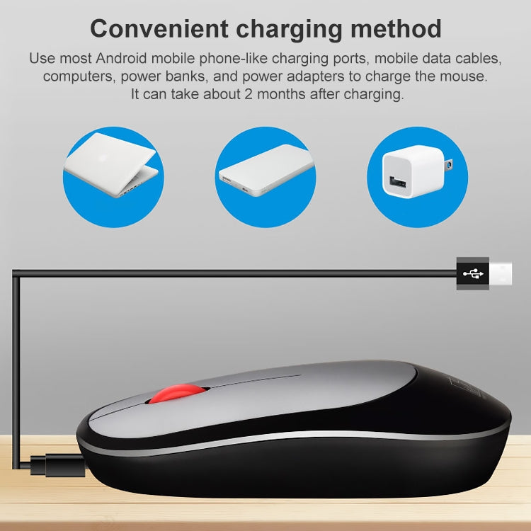 Mini mouse wireless ricaricabile 2.4 GHz con DPI regolabili - immagine 10