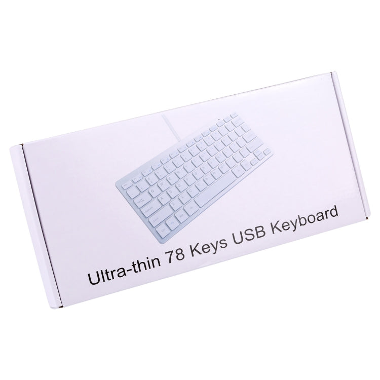 Tastiera cablata USB ultrasottile 78 tasti
