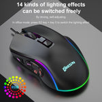 MKESPN X9 Mouse da gioco cablato 7200 DPI 10 pulsanti