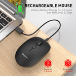 Mouse wireless MKESPN 859 2,4 GHz ricaricabile, 1200 DPI - immagine 5