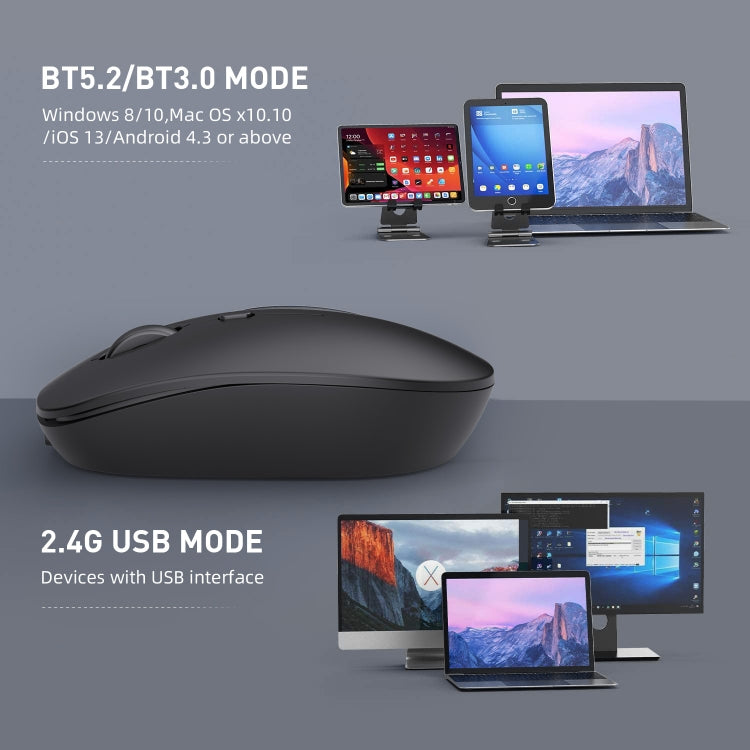 Mouse wireless MKESPN 859 2,4 GHz ricaricabile, 1200 DPI - immagine 7