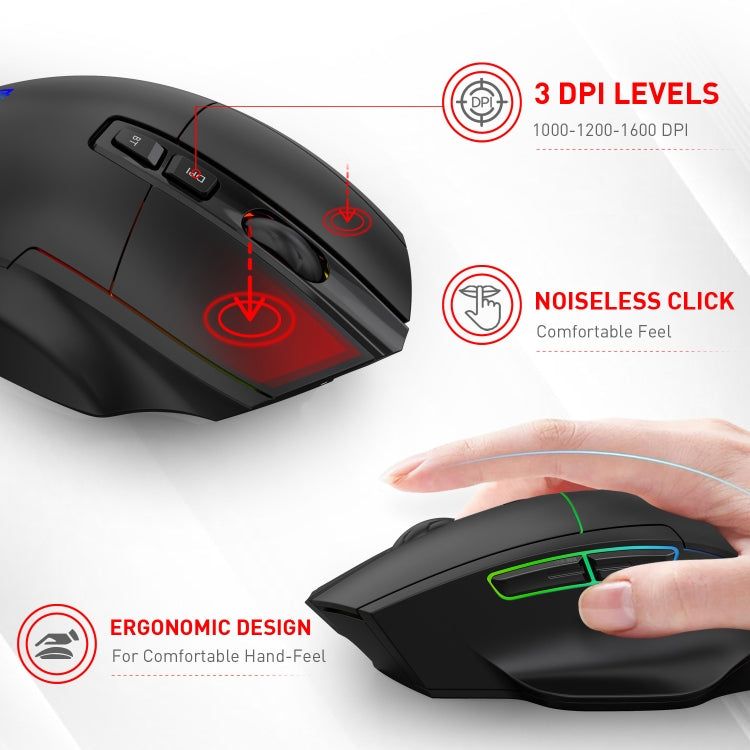 Mouse da gioco RGB cablato MKESPN X11