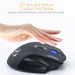 Mouse wireless silenzioso ricaricabile 1600 DPI 2,4 GHz