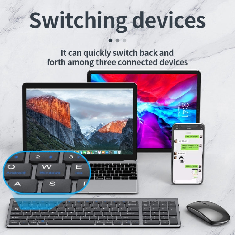 Tastiera wireless 109 a tre modalità Bluetooth e 2.4G - immagine 7