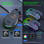 Mouse da gioco iMICE T97 RGB USB 7 pulsanti 7200 DPI