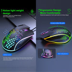 Mouse da gioco iMICE T97 RGB USB 7 pulsanti 7200 DPI