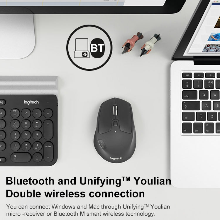 Mouse wireless Logitech M720 Bluetooth e 2,4 GHz, 1000 DPI - immagine 5