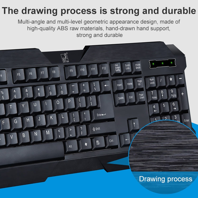 Tastiera da gioco USB cablata ZGB Q19 con 104 tasti - immagine 5