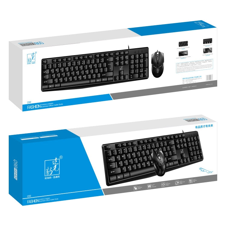 Set tastiera e mouse cablati ZGB Q9B, tastiera da 104 tasti - immagine 3