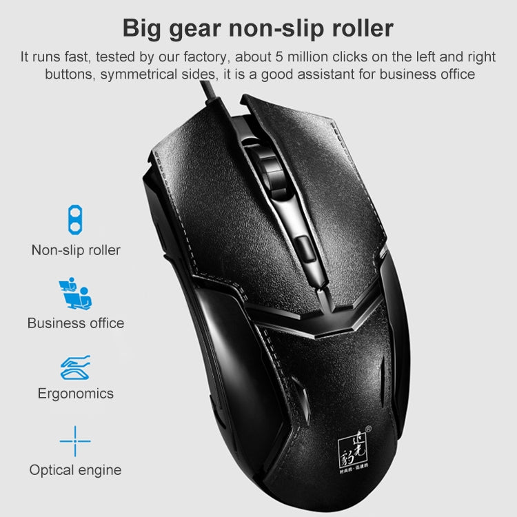 Set tastiera e mouse cablati ZGB Q9B, tastiera da 104 tasti - immagine 4