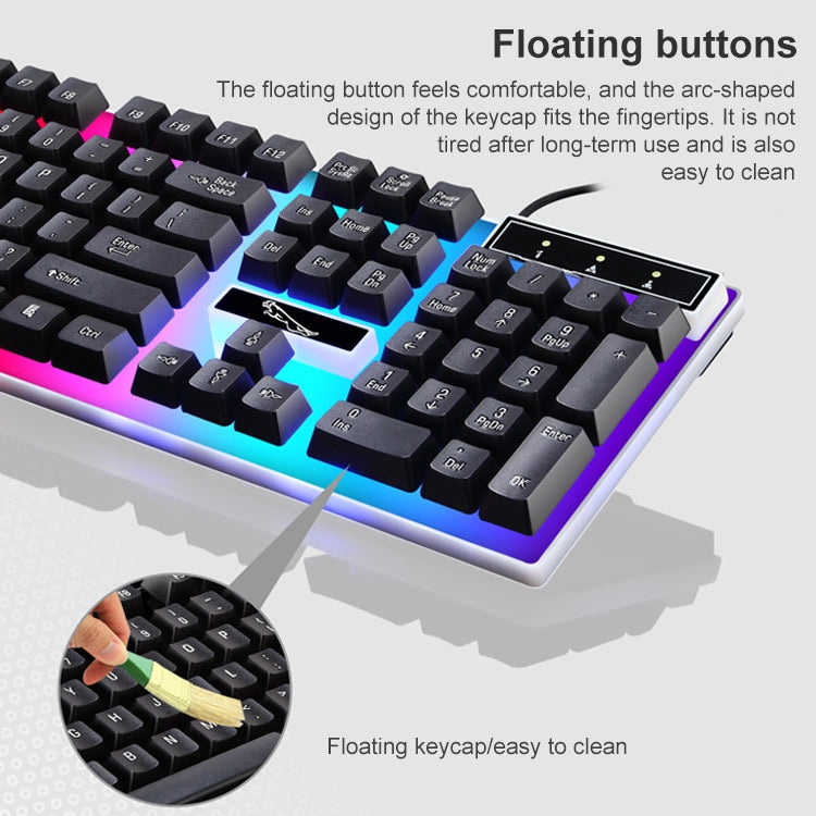 Set tastiera e mouse ZGB G21 con retroilluminazione LED - immagine 5