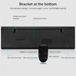 Set tastiera e mouse wireless ZGB 8810, 104 tasti - immagine 6