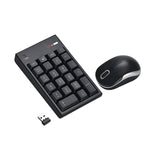Mouse wireless 2,4 GHz con tastiera numerica 22 tasti