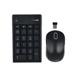 Mouse wireless 2,4 GHz con tastiera numerica 22 tasti