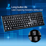 Tastiera USB cablata ZGB Q9 a 104 tasti per ufficio e gaming - immagine 4