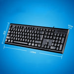 Tastiera USB cablata ZGB Q9 a 104 tasti per ufficio e gaming - immagine 8