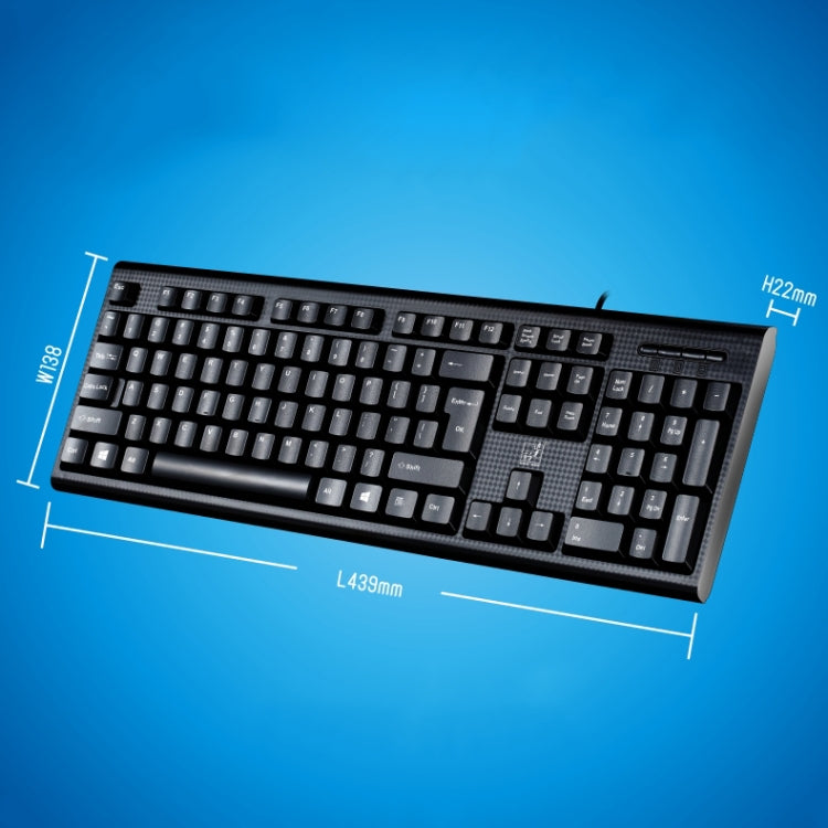 Tastiera USB cablata ZGB Q9 a 104 tasti per ufficio e gaming - immagine 8