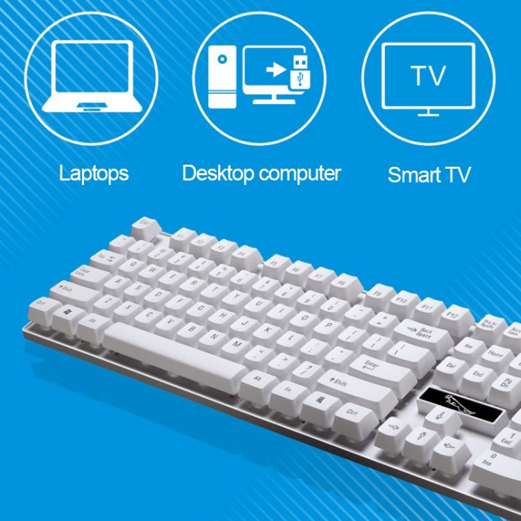Tastiera USB cablata 104 tasti per PC, laptop e smart TV - immagine 8