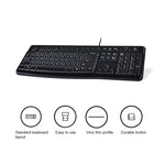 Tastiera cablata Logitech K120 USB antispruzzo