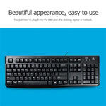Tastiera cablata Logitech K120 USB antispruzzo