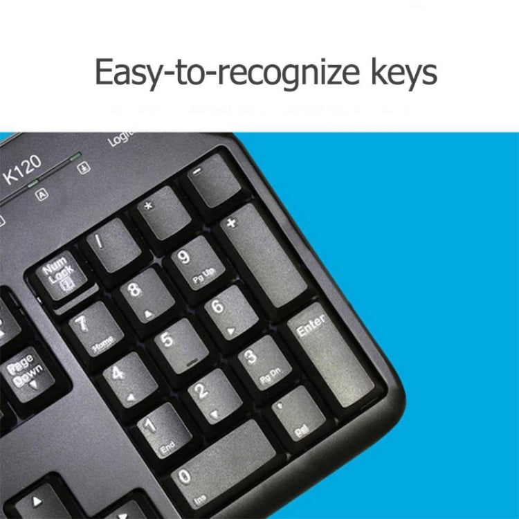 Tastiera cablata Logitech K120 USB antispruzzo