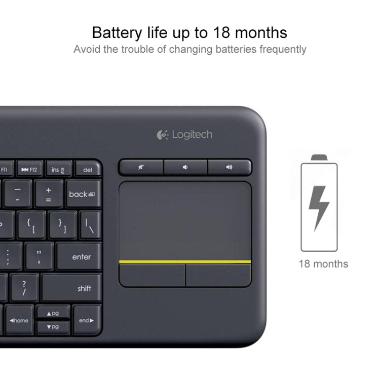 Tastiera wireless Logitech K400 Plus con touchpad integrato - immagine 4