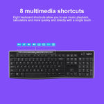 Set tastiera e mouse wireless Logitech MK270 2,4 GHz