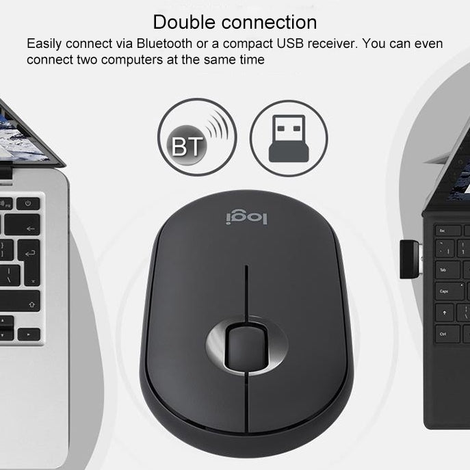 Mouse wireless Logitech Pebble Bluetooth, 3 tasti e 1000 DPI - immagine 11