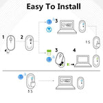 Mouse wireless Logitech Pebble Bluetooth, 3 tasti e 1000 DPI - immagine 6