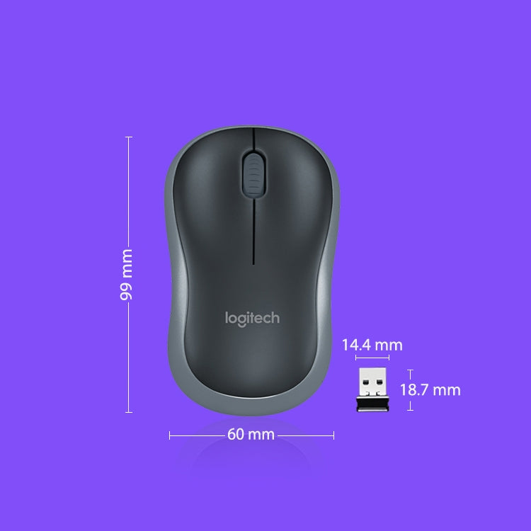 Mouse wireless Logitech M186 USB per PC e laptop - immagine 6