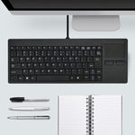 Tastiera cablata ultrasottile con touchpad a 82 tasti