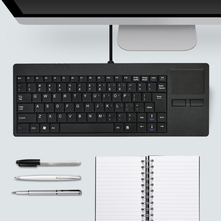 Tastiera cablata ultrasottile con touchpad a 82 tasti