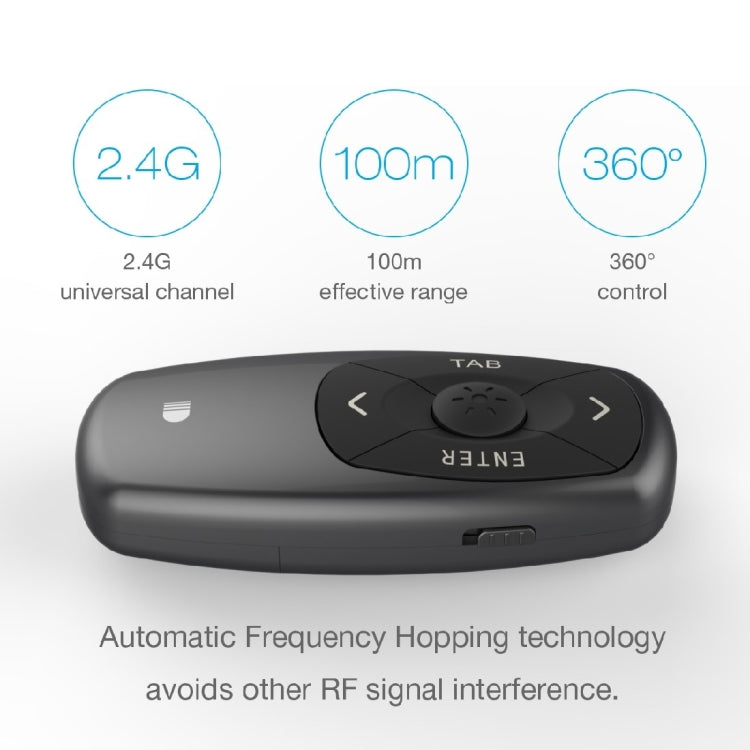 Telecomando wireless ricaricabile 2,4 GHz per presentazioni - immagine 5