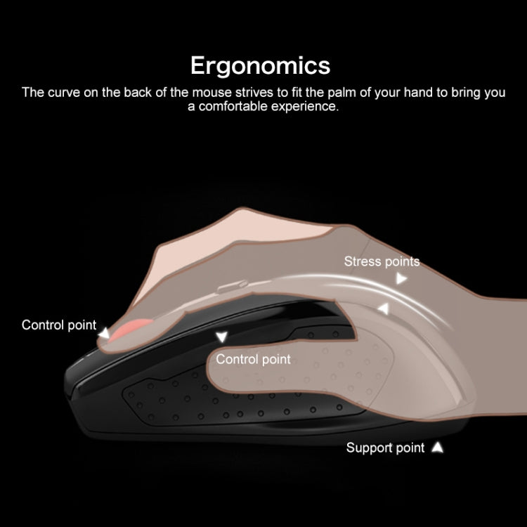 Mouse wireless Lenovo M21 ergonomico con 4 pulsanti e 1000 DPI - immagine 8