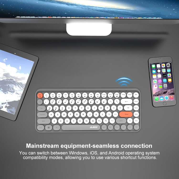 Tastiera Bluetooth Ajazz 308I a 84 tasti, gialla - immagine 6