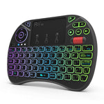 Mini tastiera wireless Rii X8 QWERTY con touchpad retroilluminato