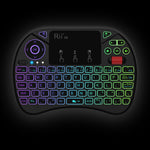 Mini tastiera wireless Rii X8 QWERTY con touchpad retroilluminato - immagine 3