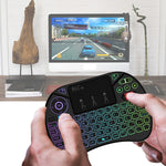 Mini tastiera wireless Rii X8 QWERTY con touchpad retroilluminato - immagine 9