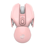 Mouse wireless T37 rosa silenzioso, 1600 DPI regolabili - immagine 2