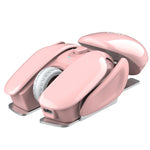 Mouse wireless T37 rosa silenzioso, 1600 DPI regolabili - immagine 3