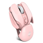 Mouse wireless T37 rosa silenzioso, 1600 DPI regolabili