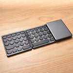 Tastiera Bluetooth pieghevole ricaricabile con touchpad - immagine 2