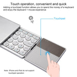 Tastiera Bluetooth pieghevole ricaricabile con touchpad - immagine 5