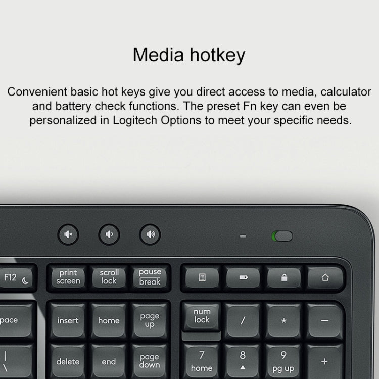 Set tastiera e mouse wireless Logitech MK540 ergonomico - immagine 5