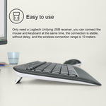 Set tastiera e mouse wireless Logitech MK540 ergonomico - immagine 7