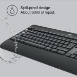 Set tastiera e mouse wireless Logitech MK540 ergonomico - immagine 8